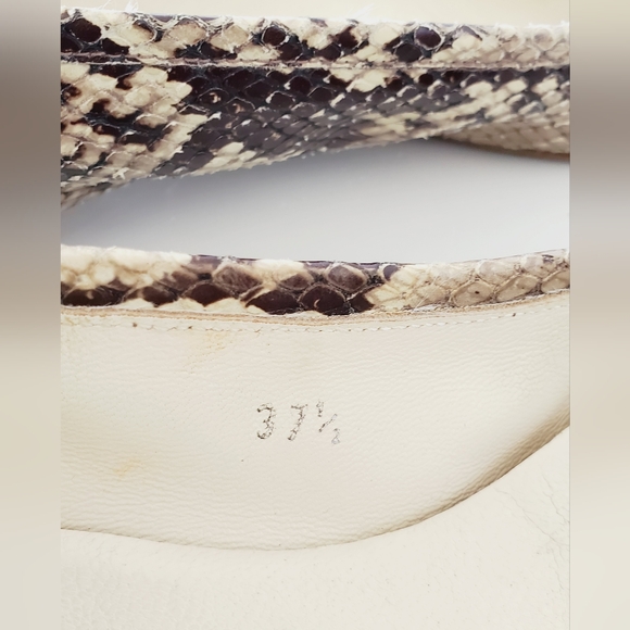 BURBERRY Real Python ballet Flats Size 37.5 - Picture 6 of 16